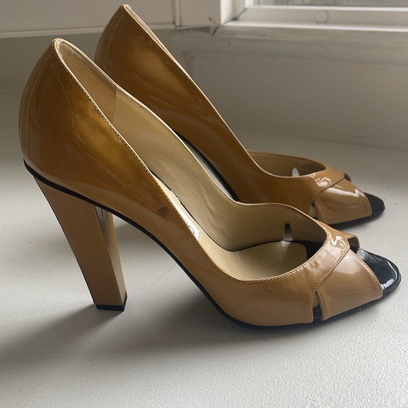 Jimmy Choo peep toe block heels - Picture 7 of 11